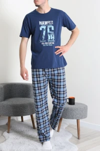 Süprem Erkek Pijama Takımı Mavi - 42789.1838.