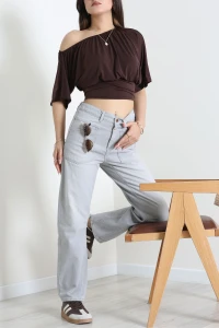 Relax Beli Lastikli Kot Pantolon Gri - 32953.1968.