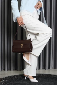 Baget Retro Model Omuz Çantası Acıkahve - 32958.592.