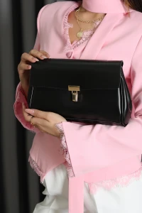 Baget Retro Model Omuz Çantası Siyah - 32958.592.