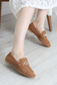 Tokalı Loafer Babet Kahve - 44092.264.
