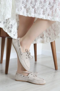 Süet Loafer Babet Taş - 44096.264.