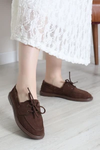 Süet Loafer Babet Acıkahve - 44096.264.