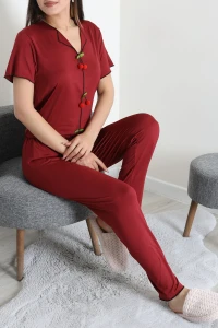 Milan Pijama Takımı Bordo - 52326.1857.