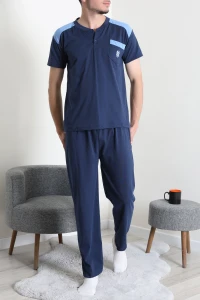 Süprem Erkek Cepli Pijama Takımı Lacimavi - 71767.1838.
