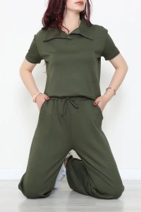 Modal Polo Yaka Eşofman Takımı Haki - 53514.1878.