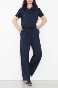 Modal Polo Yaka Eşofman Takımı Lacivert - 53514.1878.