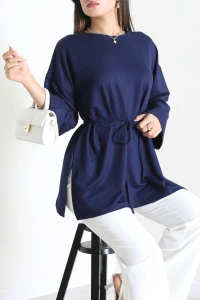 Kristal Kemerli Tunik Lacivert - 53554.253.