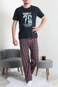 Süprem Erkek Pijama Takımı Lacivert - 42789.1838.