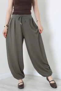 Modal Kumaş Şalvar Pantolon Haki - 71761.2180.