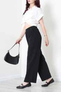 Gabardin Lastikli Pantolon Siyah - 32828.2176.