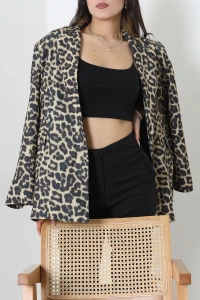 Astarlı Leopar Ceket Leopar - 52393.2181.