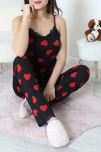Milan İp Askılı Pijama Takımı Siyah - 320.1287.