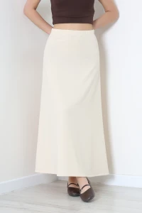 İthal Crep Çan Etek Bej - 44080.1837.