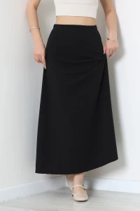 İthal Crep Çan Etek Siyah - 44080.1837.