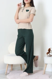 Fitilli Pijama Takımı Zümrüt - 52310.1567.