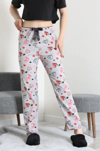 Viskon Pijama Altı Gri - 53587.2145.