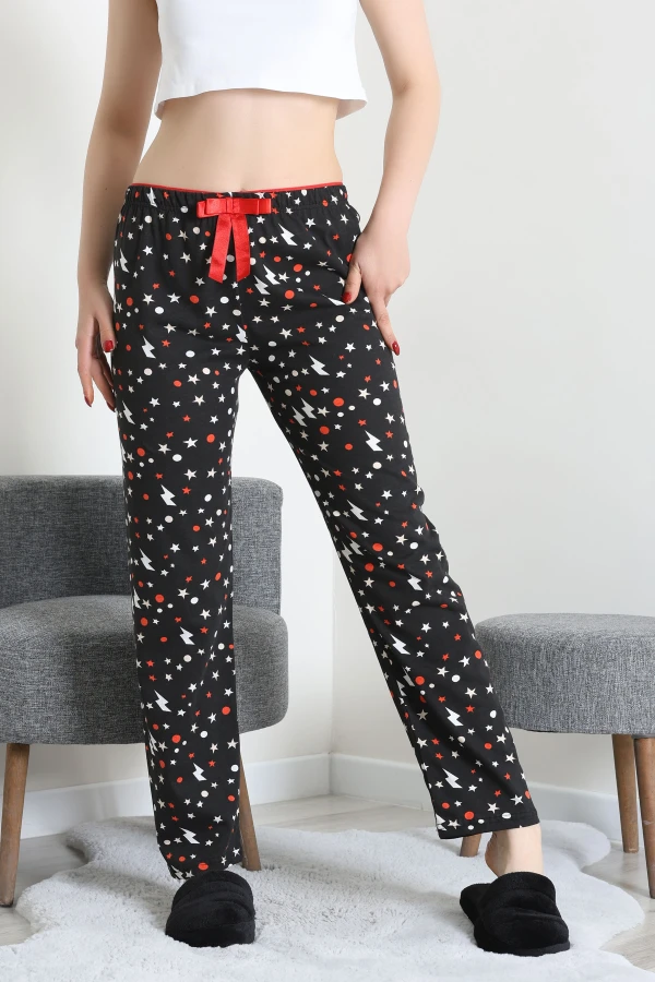 Viskon Pijama Altı Siyah - 53587.2145.