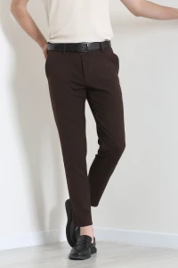 Dokuma Klasik Erkek Pantolon Acıkahve - 42514.2091.