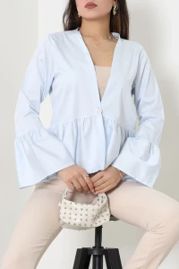 Poplin Düğmeli Gömlek Ceket Bebemavisi - 32741.2118.