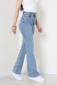İspanyol Paça Kot Pantolon Açıkmavi - 33103.1566.