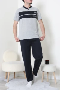 Süprem Garnili Kısa Kol Erkek Pijama Takımı Grilaci - 75042.1838.