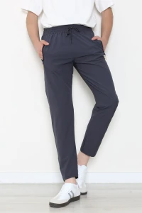 Spor Likra Bel Lastik 3 Cepli Erkek Pantolon Antrasit - 75053.1937.
