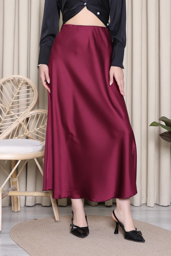Zra Model Saten Etek Bordo - 52391.2181.