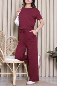 Bisiklet Yaka Modal Takım Bordo - 71753.1872.