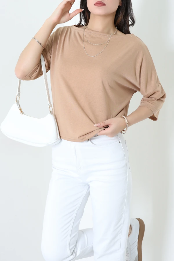 Kayıkyaka Worteks Tişört Camel - 61200.053.