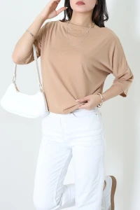 Kayıkyaka Worteks Tişört Camel - 61200.053.