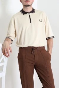 Premium Pike Polo Yaka Erkek Tişört Bej - 71792.1567.