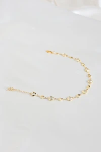 Kalp Taşlı Halhal Gold - 33099.2063.