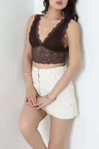 Dantelli Bralet Kahve - 55121.1380.