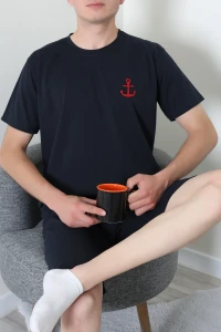 Süprem Şortlu Erkek Pijama Takımı Koyulaci - 75043.1048.
