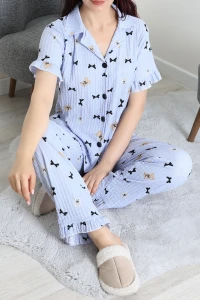 Bürümcük Fırfırlı Pijama Takımı Bebemavi - 127.1287.