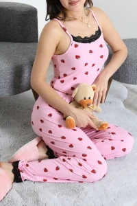 Milan İp Askılı Pijama Takımı Pembeçilek - 320.1287.