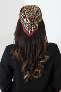 Desenli Fular Leoparkiremit - 52273.1817.