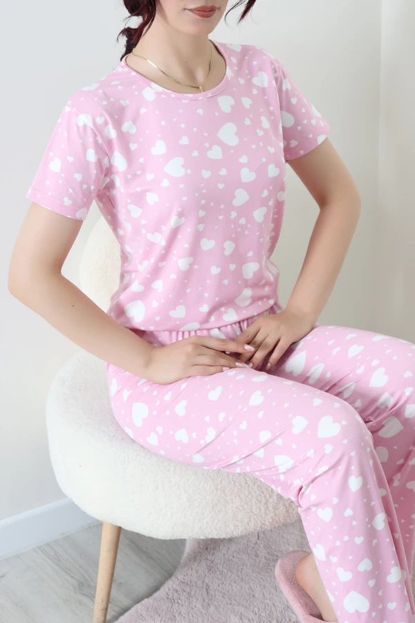 Milan Alt Üst Aynı Pijama Takımı Pembekalp - 53617.1857.