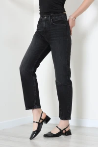 Straight Kot Pantolon Koyufüme - 75138.2049.