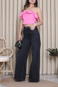 Wide Leg Kot Pantolon Koyufüme - 75147.2049.