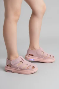 Işıklı Cırtlı Çocuk Sandalet Pembe - 33177.264.