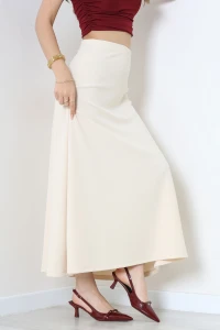 İthal Crep Çan Etek Bej - 44080.1837.