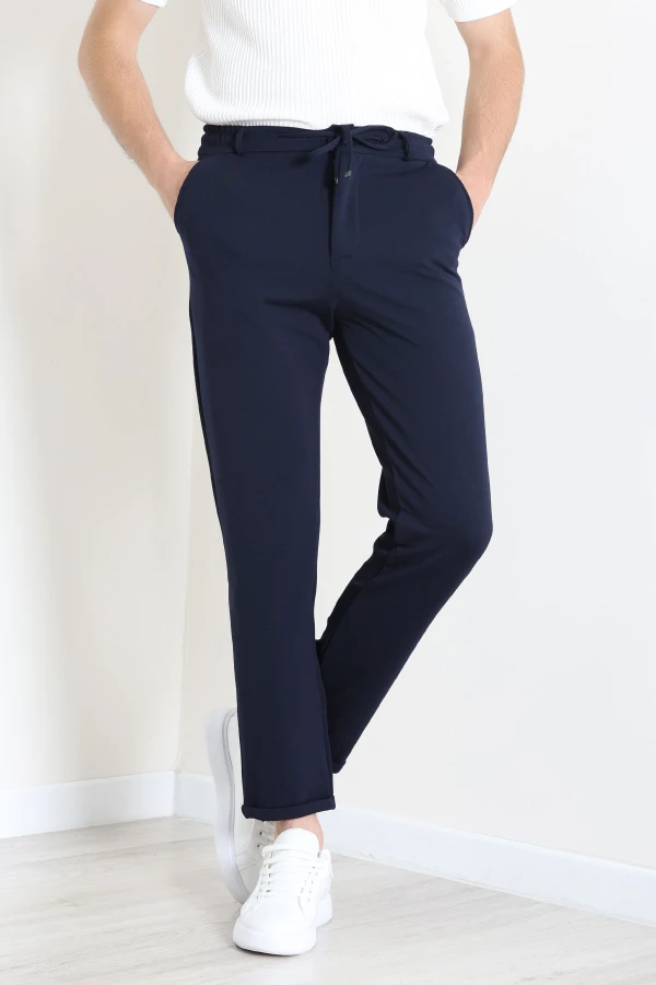 Diagonel Jogger Erkek Pantolon Lacivert - 70910.1937.
