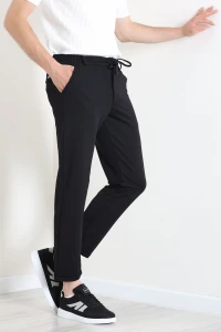 Diagonel Jogger Erkek Pantolon Siyah - 70910.1937.