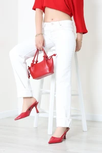Straight Kot Pantolon Kırıkbeyaz - 75143.2049.