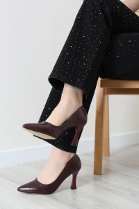 9Cm Topuklu Ayakkabı Bordo - 33312.264.