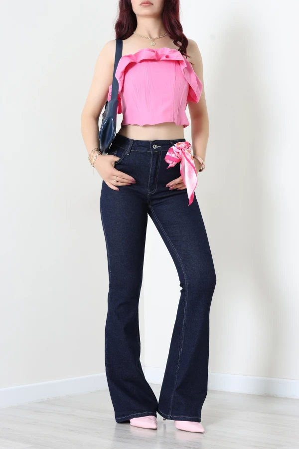 İspanyol Kot Pantolon Lacivert - 44157.1184.