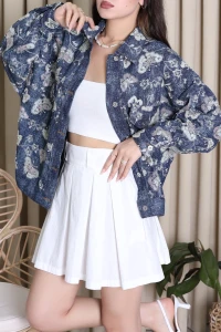Özel Tasarım İthal Denim Ceket Lacivert - 75176.2211.