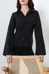 Modal Fit Gömlek Siyah - 44161.1402.